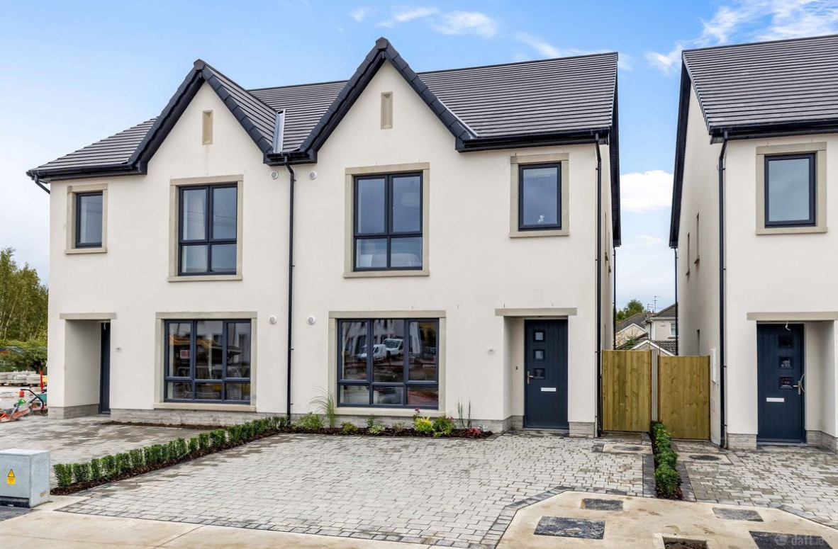 Modern exterior of a new build home in Spire View, Johnstownbridge, ready for conveyancing by local property solicitors